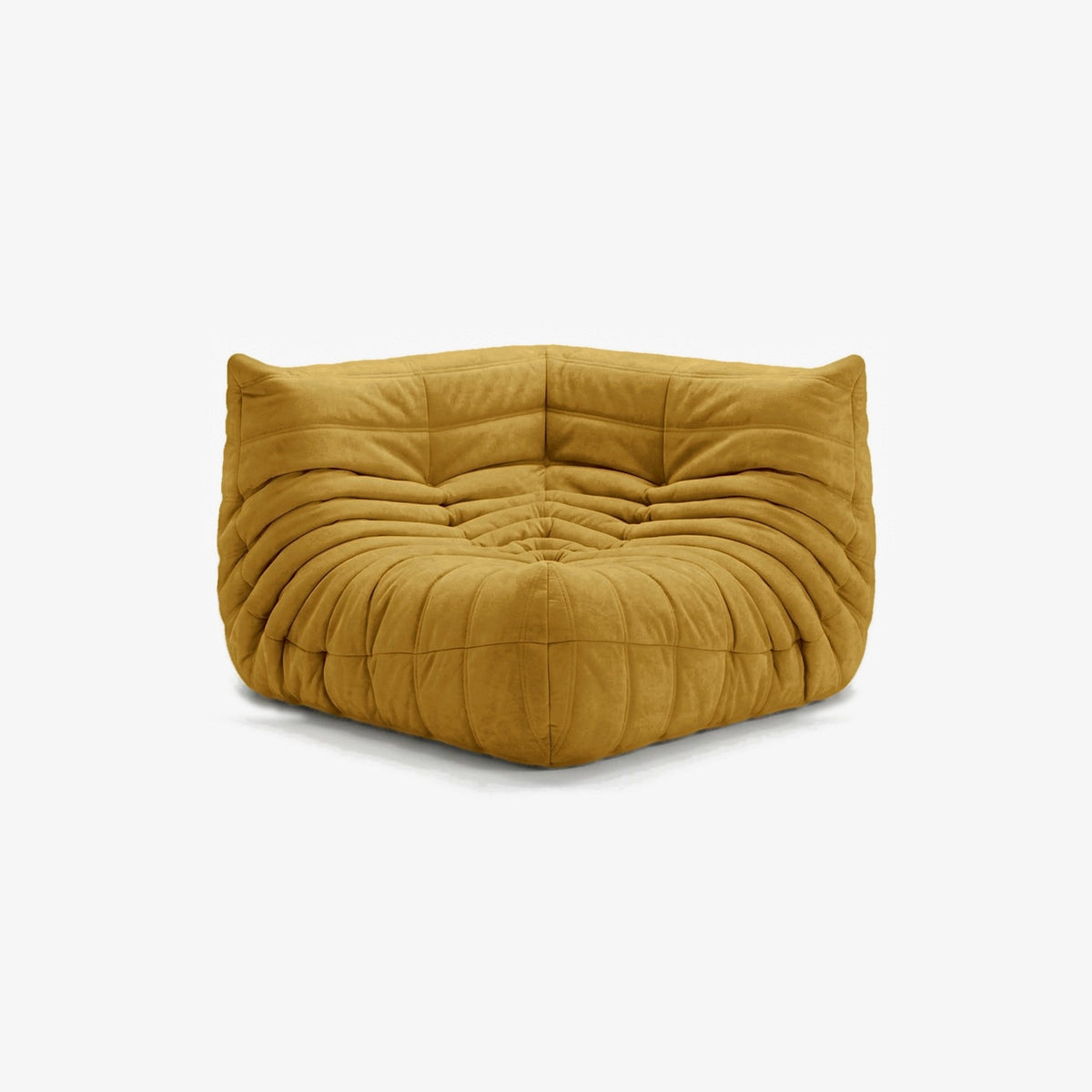 Module d'angle ANGELO effet daim Curry, vue de biais, angle de l'assise de face