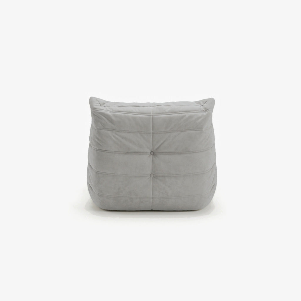 Fauteuil BALTAZAR effet daim Nuage, vue de dos