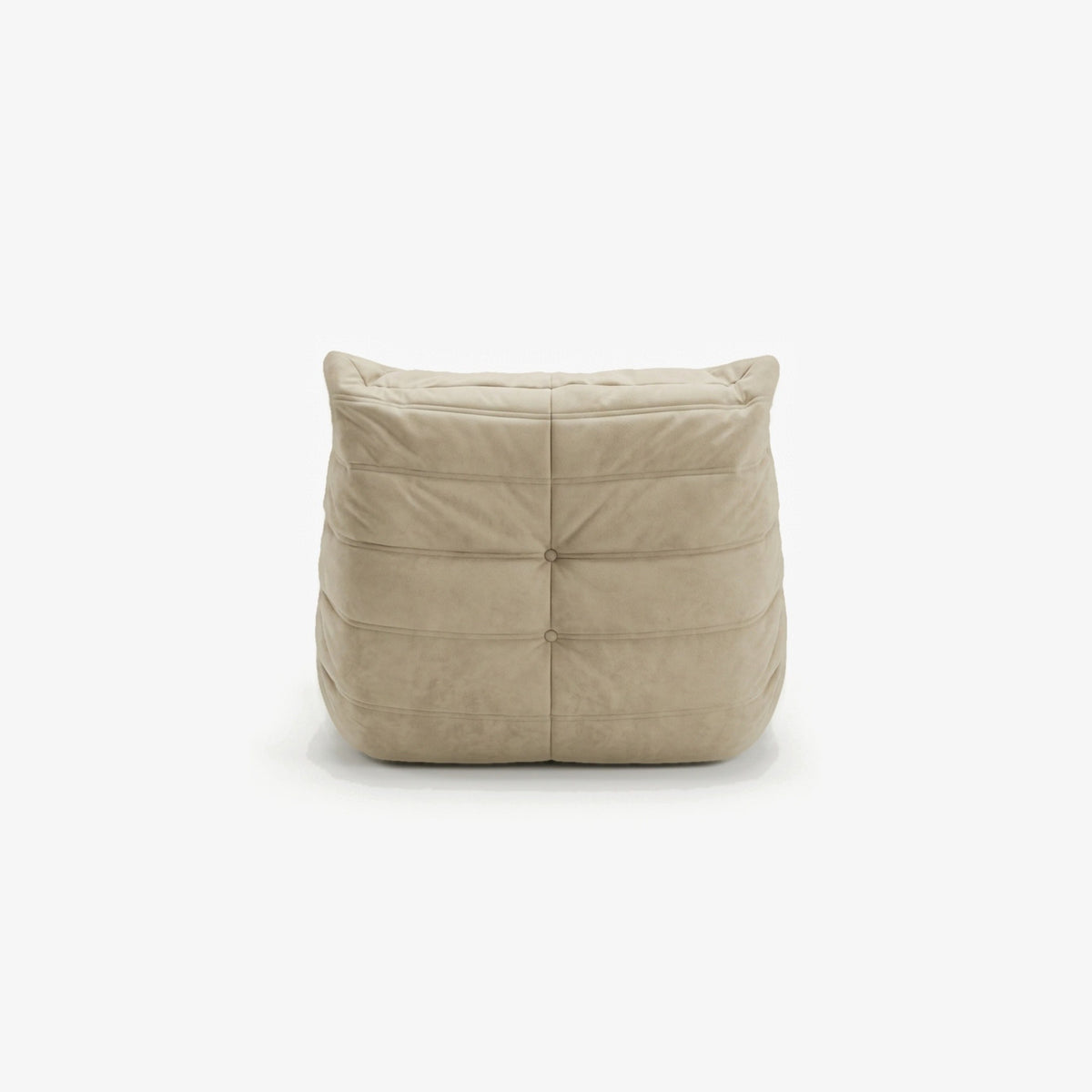 Fauteuil BALTAZAR effet daim Sable, vue de dos