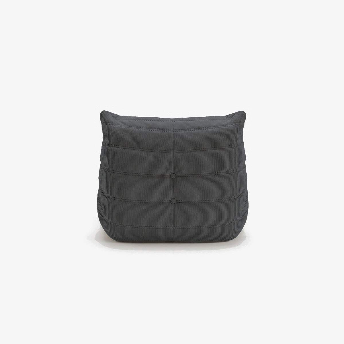 Fauteuil BALTAZAR velours côtelé Anthracite, vue de dos