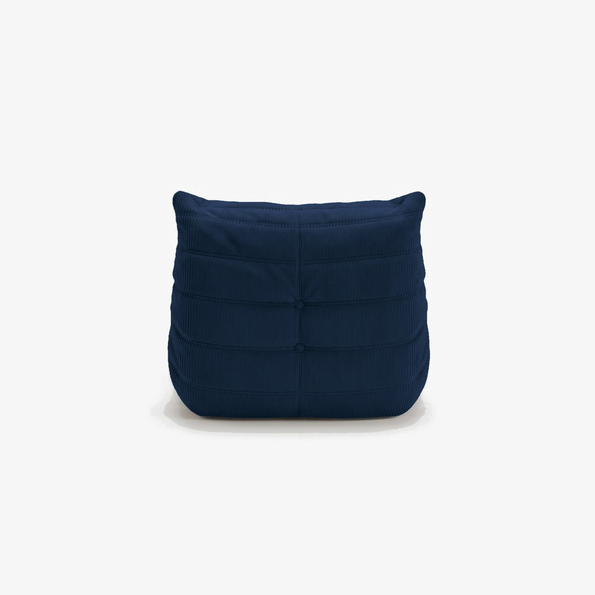 Fauteuil BALTAZAR velours côtelé Bleu nuit, vue de dos