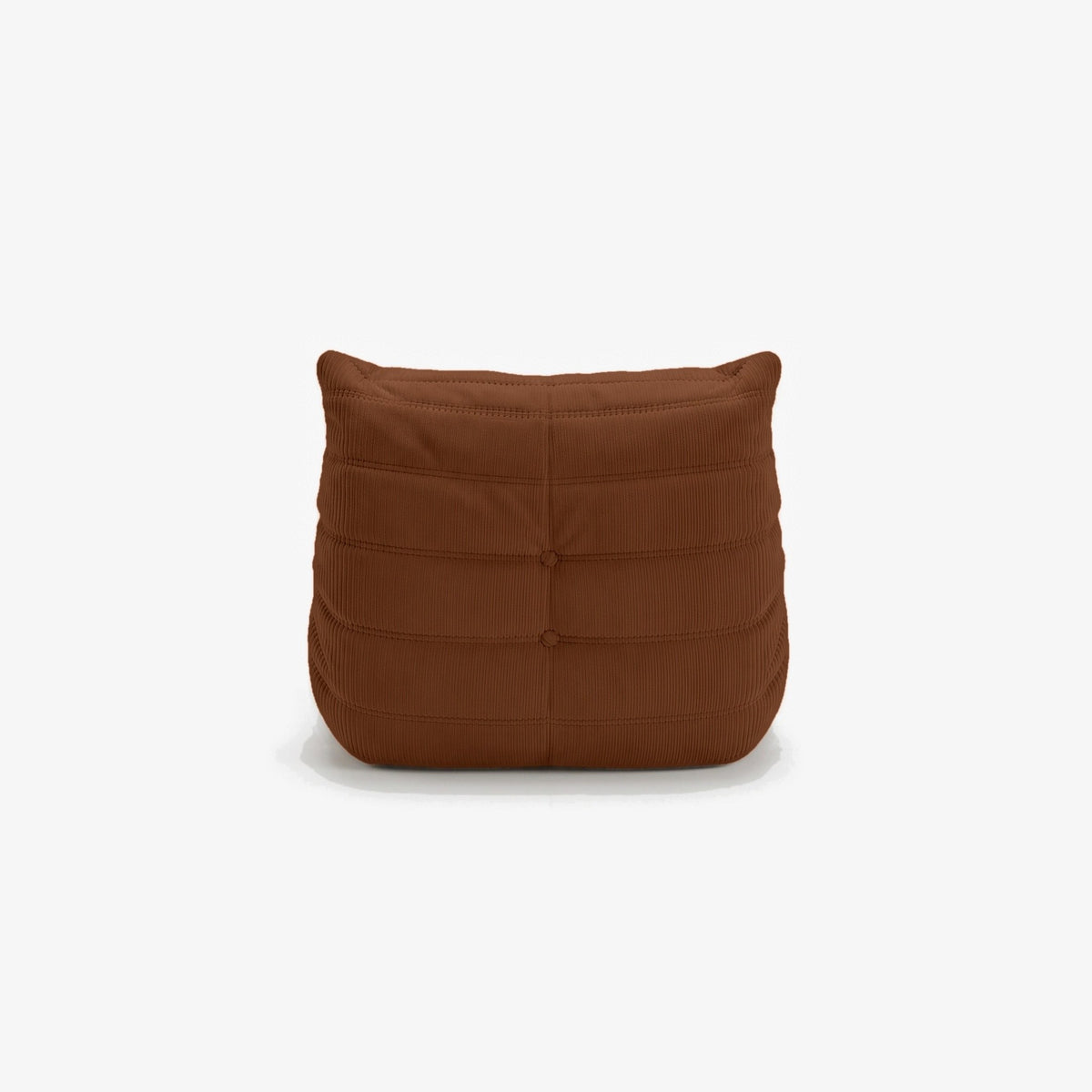 Fauteuil BALTAZAR velours côtelé Caramel, vue de dos