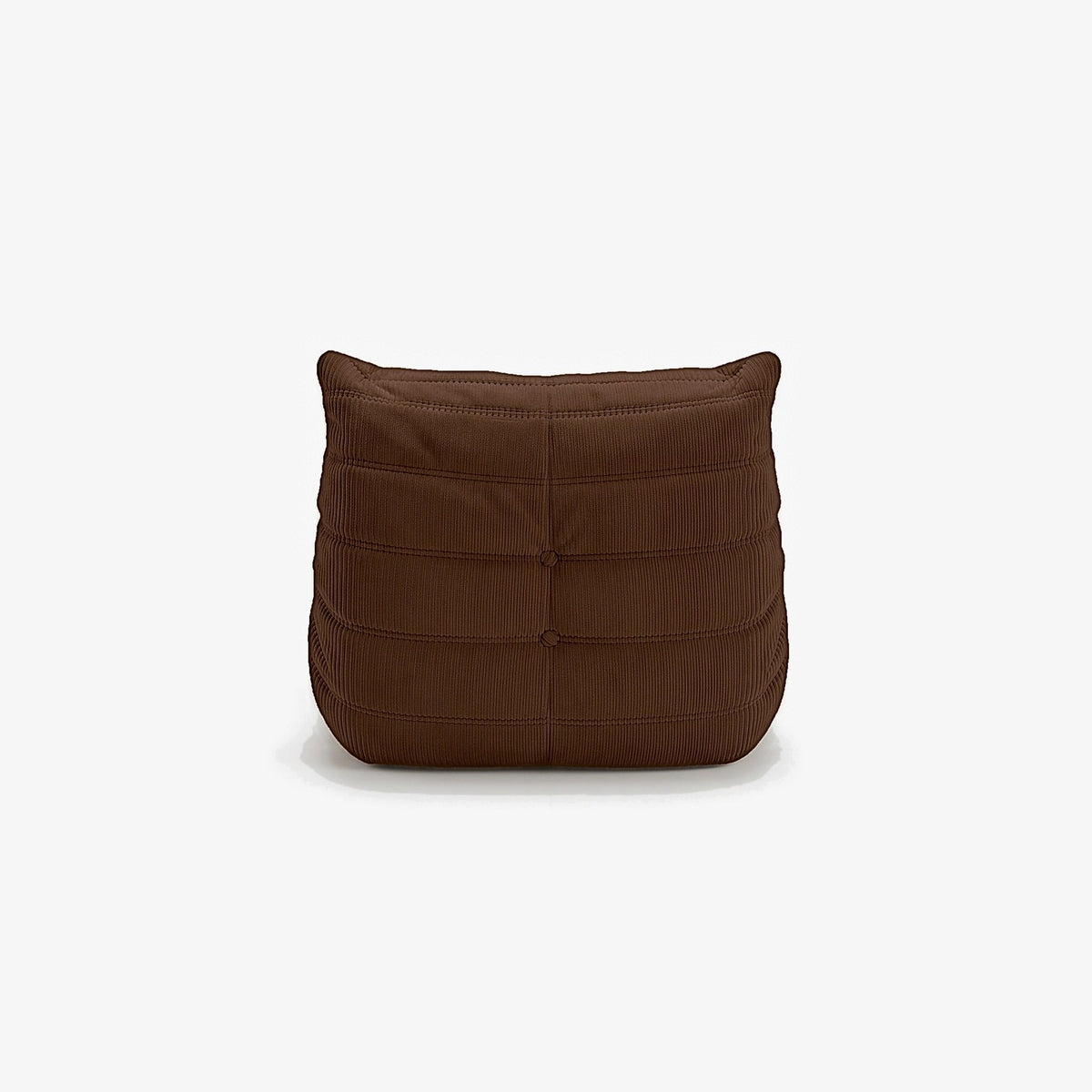 Fauteuil BALTAZAR velours côtelé Chocolat, vue de dos