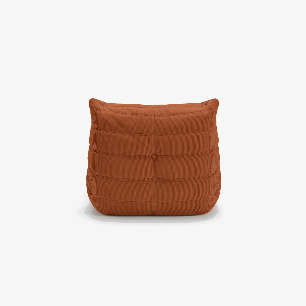 Fauteuil BALTAZAR velours côtelé Ocre, vue de dos