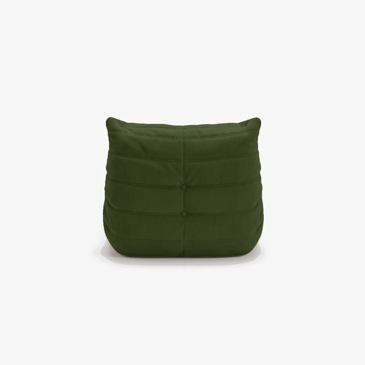 Fauteuil BALTAZAR velours côtelé Olive, vue de dos