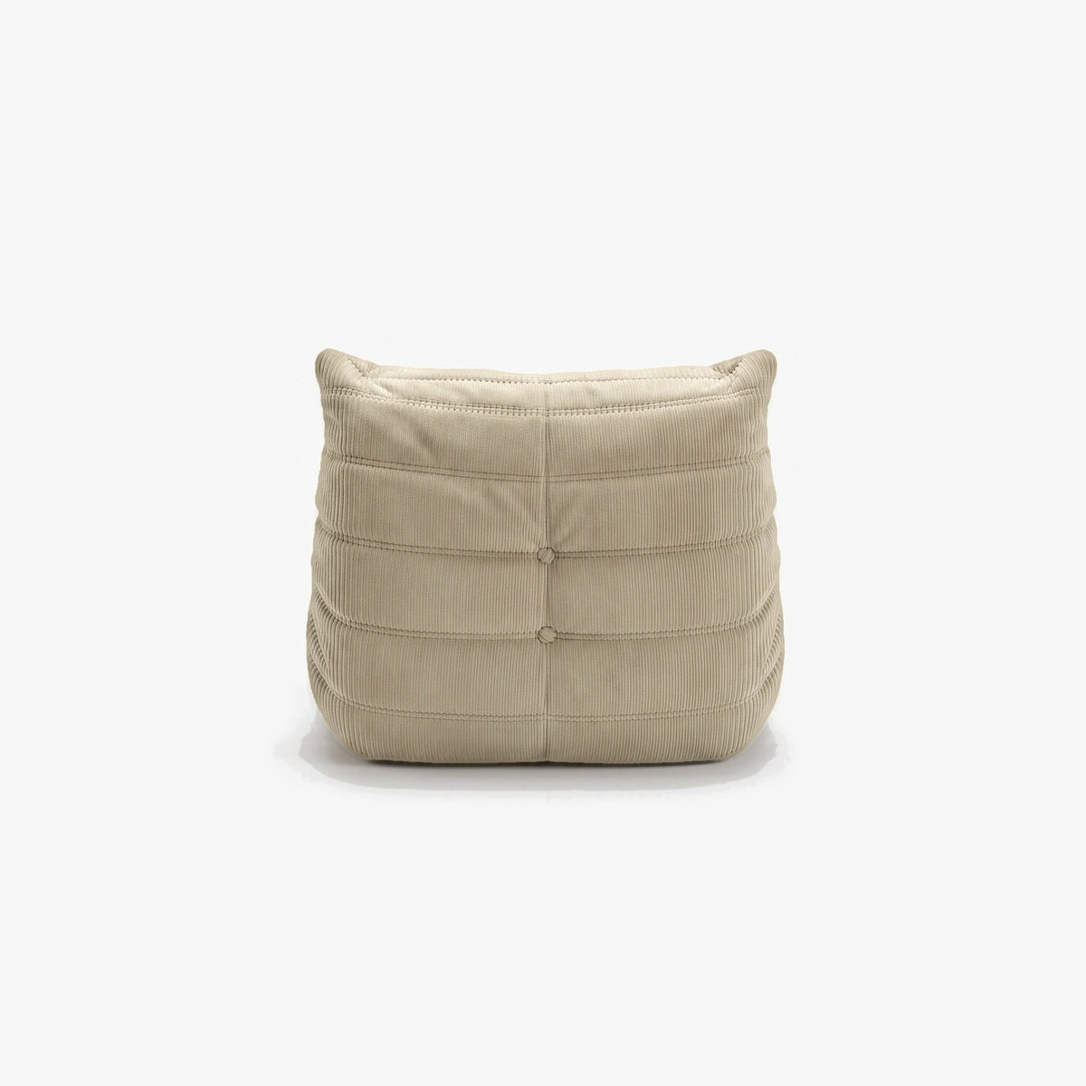 Fauteuil BALTAZAR velours côtelé Sable, vue de dos